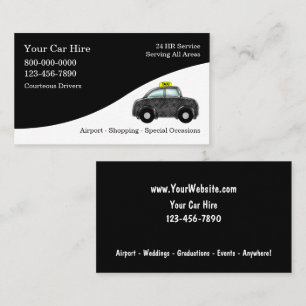 Modern Trendy Taxi Business Cards