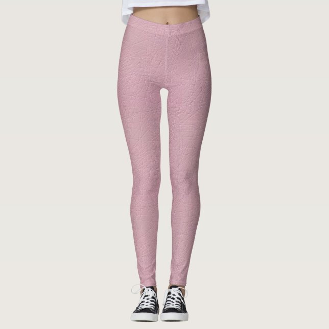 Modern Trendy Textured Look Abstract Template Leggings (Front)