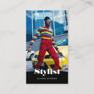 Modern Trendy Typography Stylist Fashion Business Card