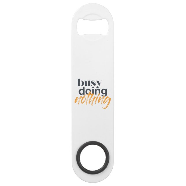 Modern, trendy, urban design of Busy Doing Nothing (Back)