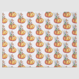 Modern Trendy Watercolor Fairy and Pumpkin         Tissue Paper