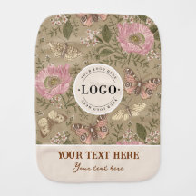 Modern Trendy Wildflower Botanical Floral Monogram