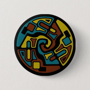 Modern Tri-Arrows 6 Cm Round Badge