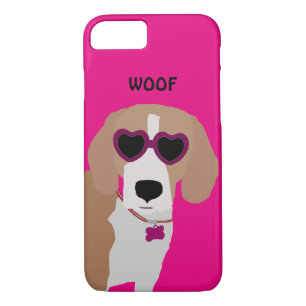 Modern tri-colour beagle dog iPhone 8/7 case