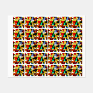 Modern Triangle Colorful Geometric 