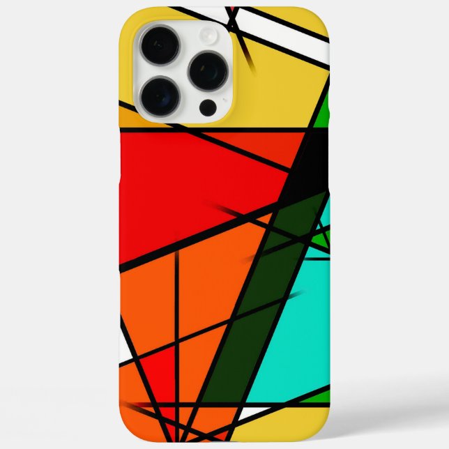 Modern Triangle Colorful Geometric  Case-Mate iPhone Case (Back)