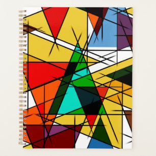Modern Triangle Colorful Geometric  Planner