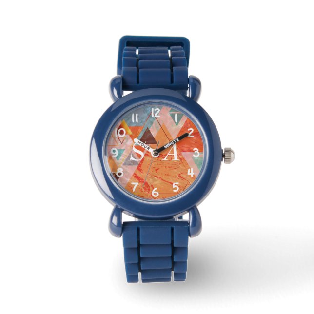 Modern triangle design – artistic geometry  watch (Front)