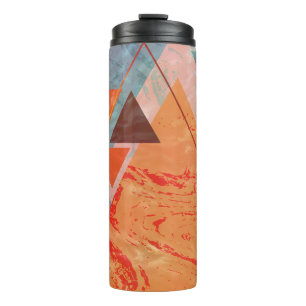 Modern triangle design – artistic geometry with st thermal tumbler
