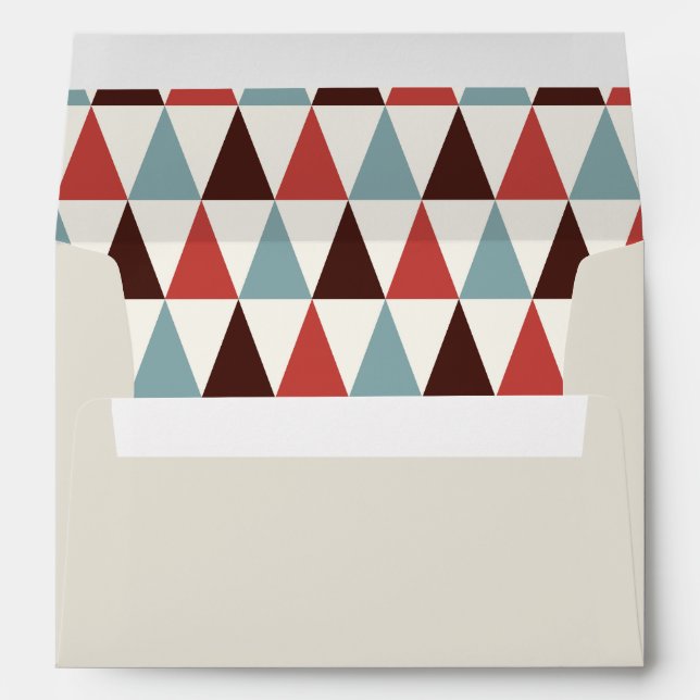 Modern Triangle Geometric Pattern Envelope (Back (Bottom))