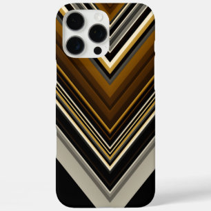 Modern triangles abstract and custom initials iPhone 16 pro max case