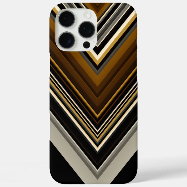 Modern triangles abstract and custom initials Case-Mate iPhone case (Back)
