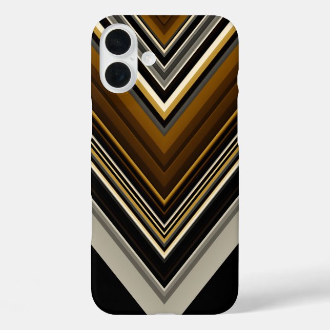 Modern triangles abstract and custom initials Case-Mate iPhone case (Back)
