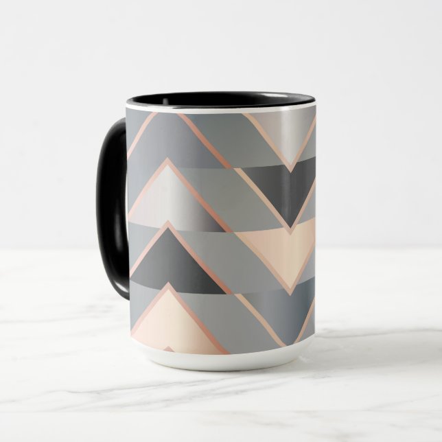 Modern Triangles Mug (Front Left)