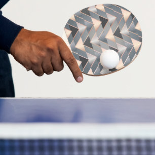 Modern Triangles Ping Pong Paddle