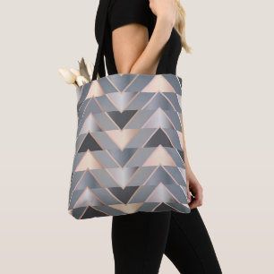 Modern Triangles Tote Bag