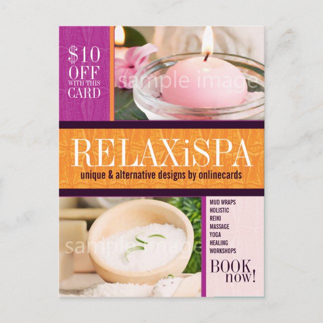 Modern Tribal :02 Photo template Business Postcard (Front)