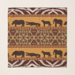 Modern Tribal African Giraffe Pattern Animal Print Scarf<br><div class="desc">Deep in the heart of the jungle on an exotic safari we are on a hunt for the most realistic animal fur prints. We are in search of stripe, pattern, fur & skins of wild animals such as tigers, zebras, cheetahs, leopards, Jaguars and other trendy animal skins. Modern Tribal African...</div>