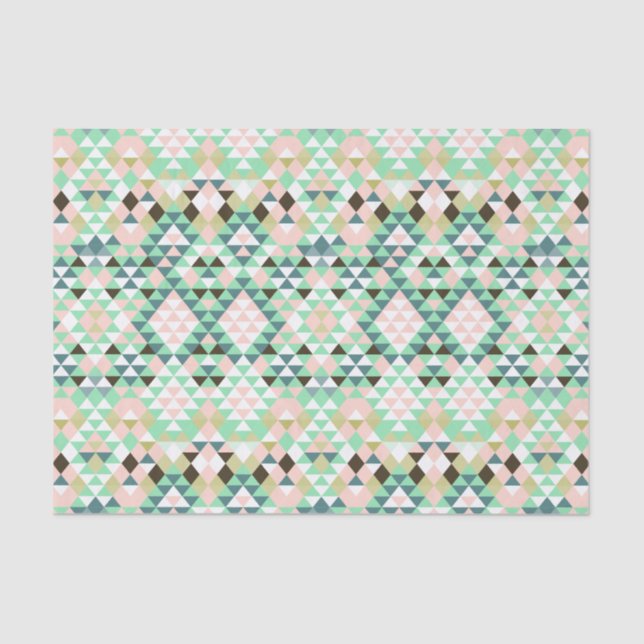 Modern Tribal Aztec Southwest Geometric CBendel Tissue Paper (Front)