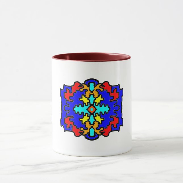 Modern Tribal Cross Mug (Center)