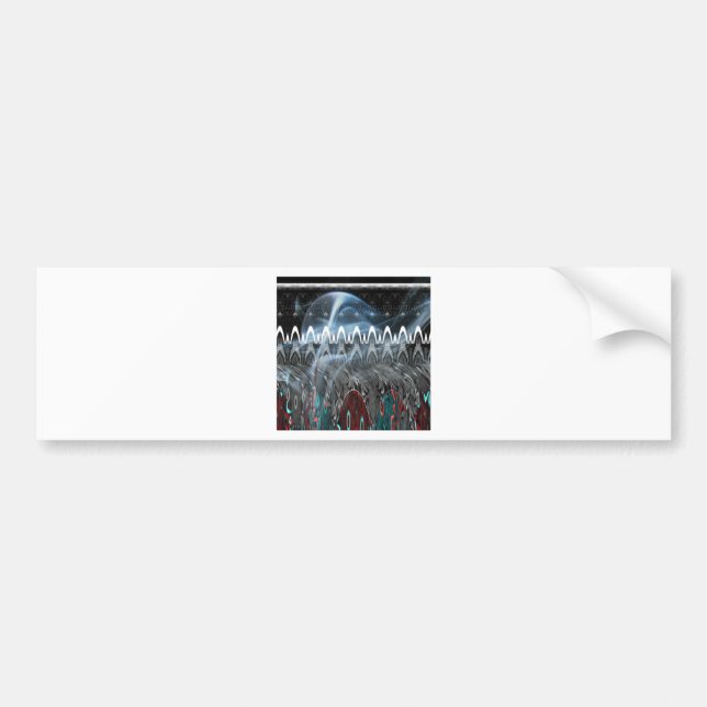 Modern Tribal Edgy design. Bumper Sticker (Front)