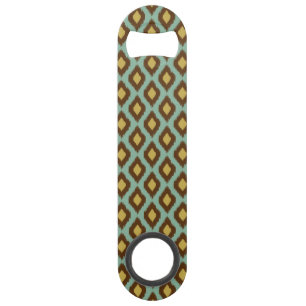 Modern tribal ikat blue yellow modern