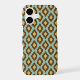 Modern tribal ikat blue yellow modern