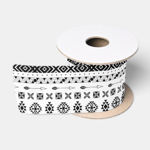 MODERN TRIBAL PATTERN Ribbon Satin Ribbon