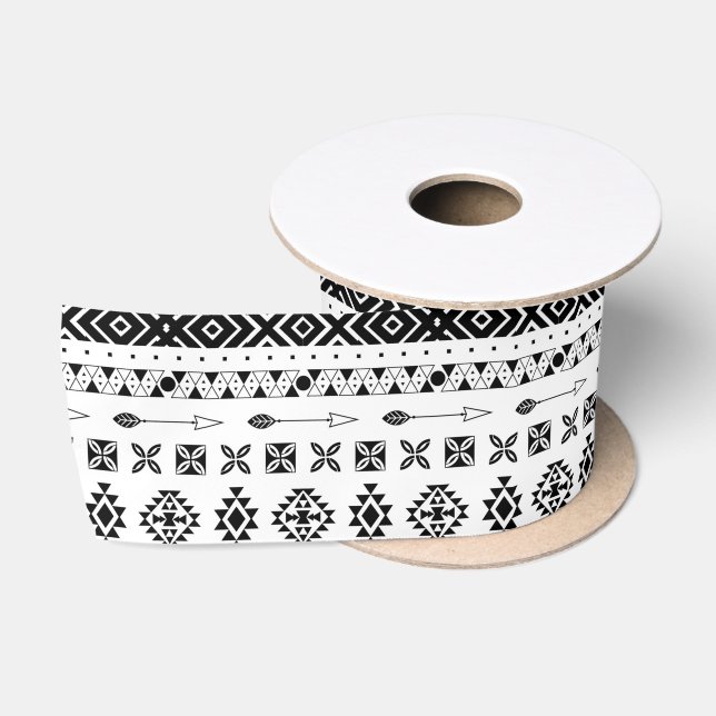 MODERN TRIBAL PATTERN Ribbon Satin Ribbon (Spool)