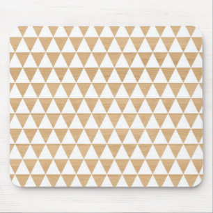 Modern tribal wood geometric chic andes pattern mouse mat