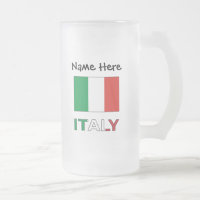 Modern Tricolore Name Here Italian Bandiera