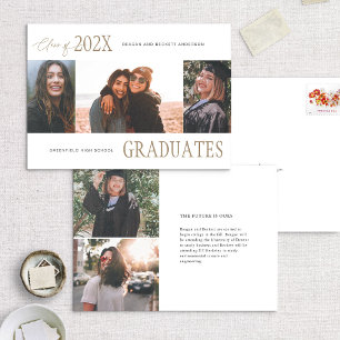 Modern Trio Multi-Photo Graduation Announcement