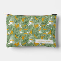 Modern Tropical Banana Greenery Pattern Travel