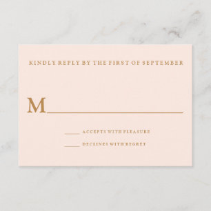 Modern Tropical Beach Wedding Reply Card