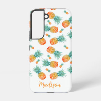 Modern Tropical Botanical Pineapple Samsung Galaxy Case