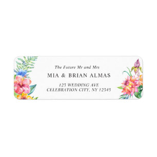 Modern Tropical Elegant Stylish Floral Wedding