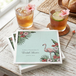 Modern Tropical Flamingo Napkin