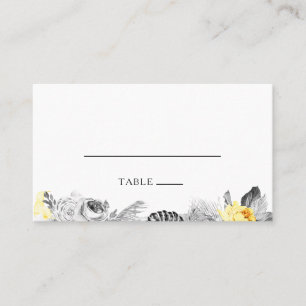 Modern Tropical Flat Wedding Place Card