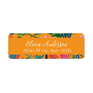 Modern Tropical Floral Pattern
