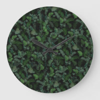 Modern Tropical Greenery Black Green Foliage