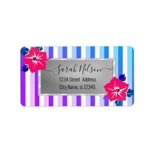 Modern Tropical, Hibiscus Label