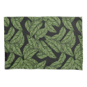 Modern Tropical Leaf Palm Plant Print Pillowcase