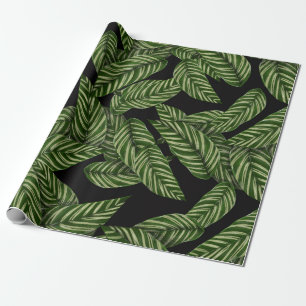 Modern Tropical Leaf Palm Plant Print Wrapping Paper
