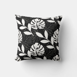 Modern Tropical Leaves Cushion