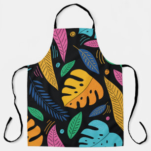 Modern tropical leaves: seamless background. apron