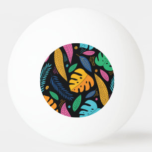 Modern tropical leaves: seamless background. ping pong ball
