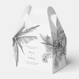  Modern Tropical Minimalist Custom Wedding  Favour Box