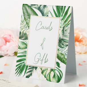 Modern Tropical Palm Leaf Frame Cards & Gifts