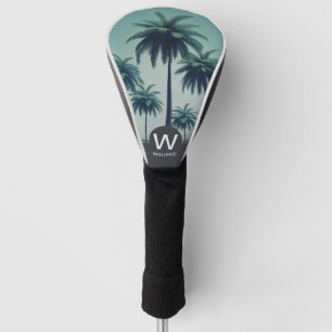 Modern Tropical Personalised Golf Head Cover