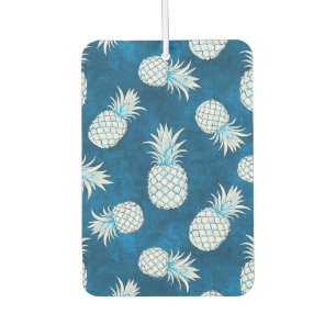 Modern Tropical Pineapple Watercolor Car Air Freshener